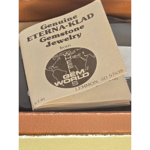 Agate Slice Belt Buckle Eterna-Klad Wheeler Lemmon SD 3 x 4 NIB w/paperwork - Picture 10 of 11